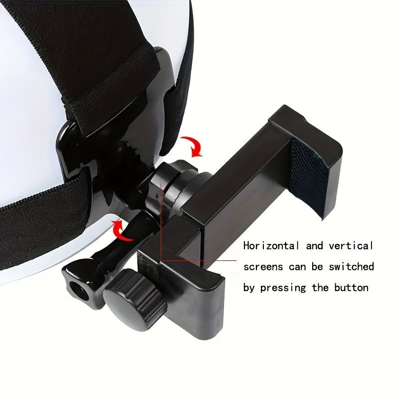 Adjustable Head Mounted Phone Camera Holder for recording video